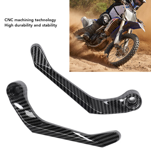 Aluminiumlegierungs-Motorrad-Handschutz Windabweiser Schwarz 2
