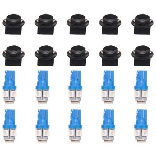 Τ10 LED λαμπτήρας 10 τεμάχια συμβατό με 194 168 W5W μπλε για πίνακα οργάνων αυτοκινήτου 2
