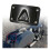 Licence Plate Frame compatible with Harley Softail, Black Plastic, 3-Hole Mount Holder Rack Accessory 3