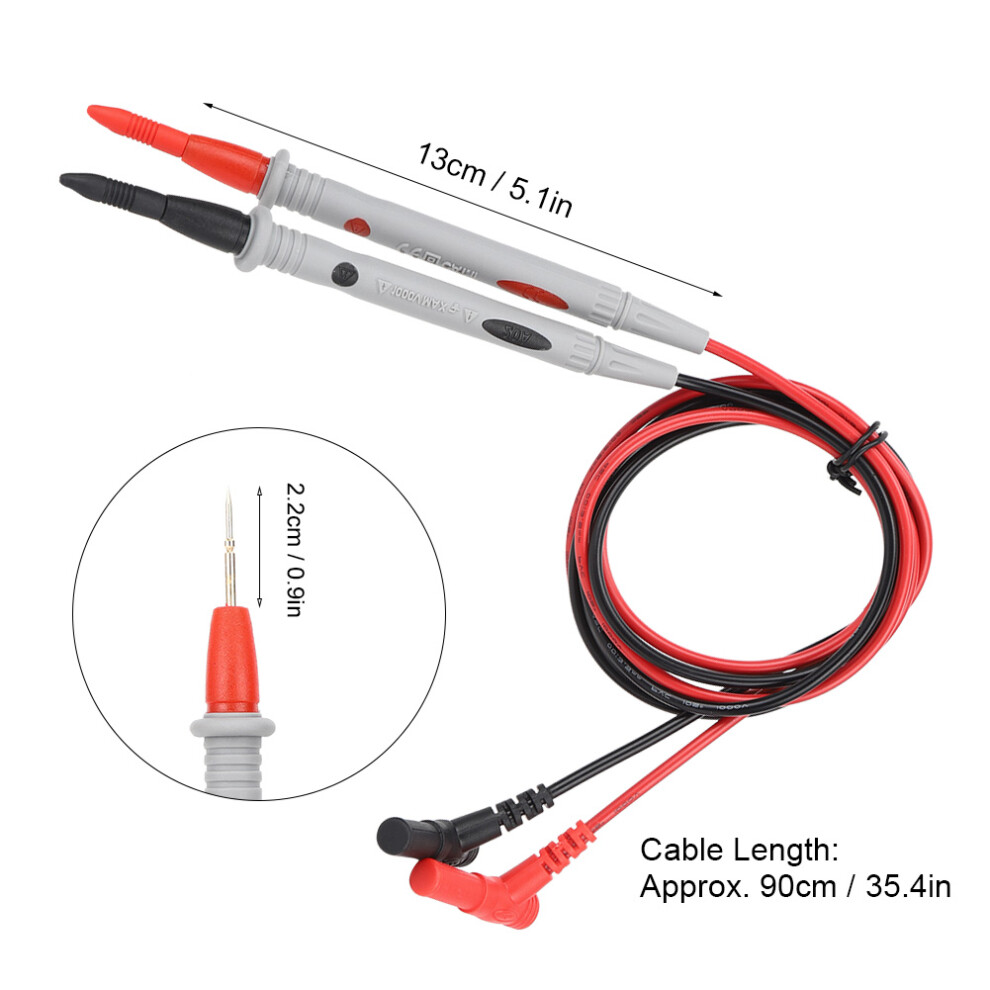3 Pairs 1000V 20A Multimeter Test Leads Probes - 90Cm Cable 4951388165132