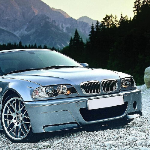 Φώτο Διευθύνσεων συμβατό με BMW E46 3 Series Coupe 1999-2001, Λευκό ABS, Απλό φακό 2