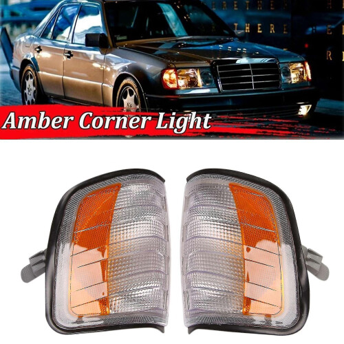 Φλας γωνίας συμβατό με Mercedes-Benz E-Class W124 1985-1996, Κίτρινα Φακούς, ABS 2