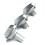 Heater Control Knobs Compatible with Ford Ranger PK 2009-2011, 3 Piece Set, Silver Plastic Ventilation Regulator Replacement 5