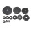 16Pcs Hole Saw Set Carbon Steel - Gypsum 13