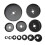 16Pcs Hole Saw Set Carbon Steel - Gypsum 12