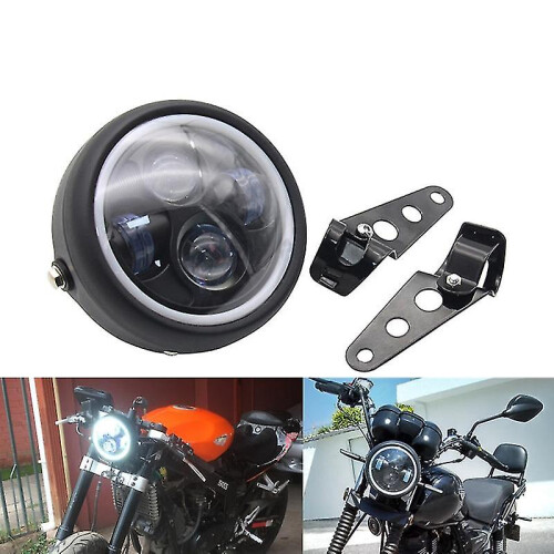 Προβολέας LED 6,5 ίντσας συμβατό με Harley-Davidson, 40W, Κορμός Αλουμινίου, Φακός PC 1