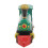 Clockwork Train Toy Tinplate Wind-Up, Green, Small 9