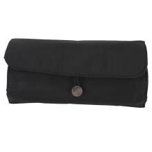 Schwarzes 12-Fächer-Make-up-Case, über 20 Pinsel, 26 22,5 cm