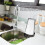Automatic Glass Cup Washer Black ABS Fast Cleaning Multi Angle Water Sprayer 9