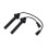 Spark Plug Ignition Wire Set compatible with Mitsubishi Lancer 1.6L, Black ABS, 2PCS, Direct Replacement 2