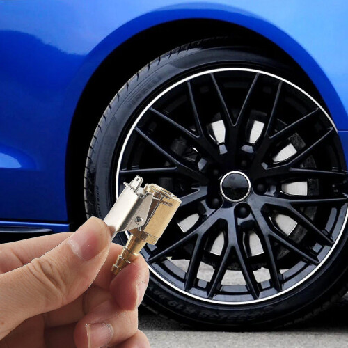 6-mm-Luftspannfutter, 4er-Pack, silberfarbene Messingverschraubung für industrielle Garagenrohrsysteme 1