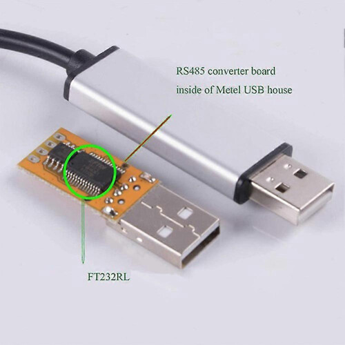Adaptador de Interface USB para RS485 Compatível com DMX512 para Controle de Luzes Móveis de Palco 1