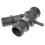 Coolant Hose Connector Compatible with VW Golf A31 MK6, Black Plastic, Engine Cooling System Part 2