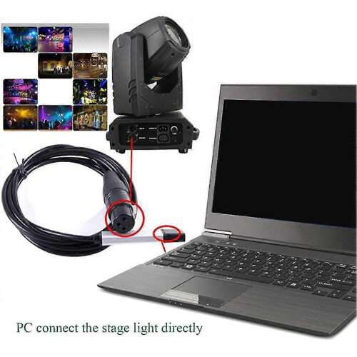 Adaptador de Interface USB para RS485 Compatível com DMX512 para Controle de Luzes Móveis de Palco 2