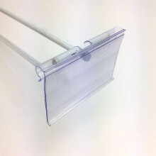 30-Pack Durable PVC Shelf Clips, 6x4.2cm Price Tag Clips for Retail Display Label Holders