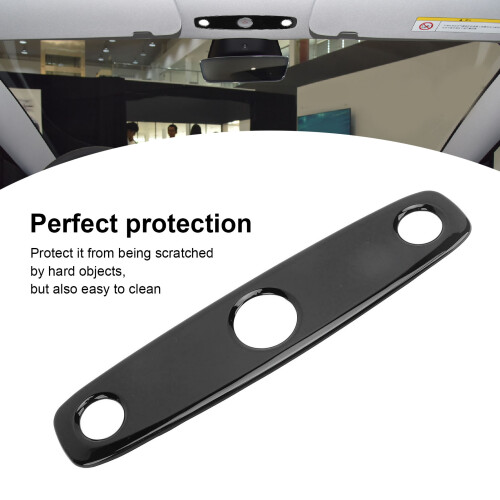 Front Reading Light Panel Cover for 2024 Highland Glossy Black ABS Trim Sticker 2