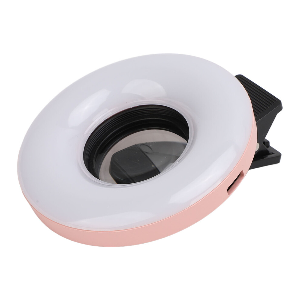 Phone Macro Lens 15X Zoom With Led Fill 3 Modes 5 Brightness Jewelry Light/Pink 4141388166349