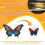6 Sheets Printable Shrink Paper Sheets Plastic for Inkjet Printer,for Crafts DIY Keychain Making, 'S Day 1