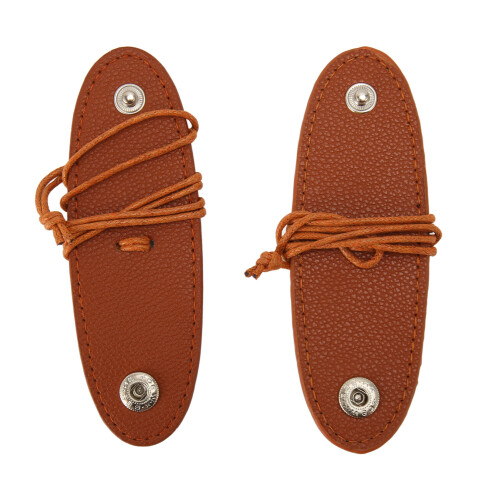 2PCS Portable Glasses Clip PU Leather Holder 1
