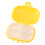 7PCS Portable Mini Medicine Case, 4 Compartments, Yellow 5