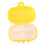 7PCS Portable Mini Medicine Case, 4 Compartments, Yellow 9