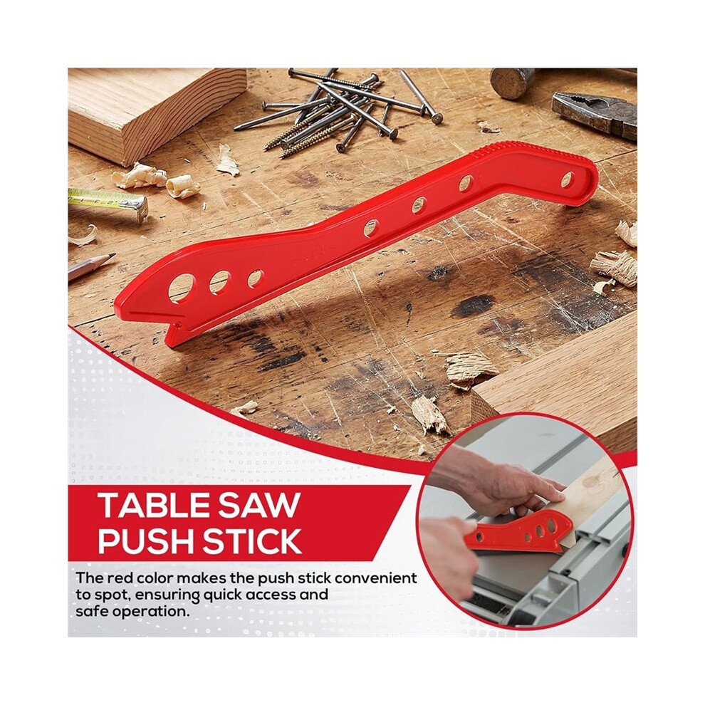 Table Saw Push Stick Fits Router Table Band Saws Jointers Ergonomic Design Handle Table Saw Push Block Woodworking Tools 4713552205026