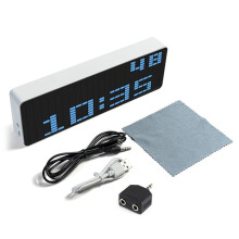 Dazzle Color RGB Music Spectrum Display LED Pickup Ambient Light Electronic Clock Sound Control Spectrum Indicator A