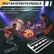 Großes Gitarreneffekt-Pedalboard für Mehrere Gitarrenpedale und Zubehör, Zweireihiges Ablagebrett