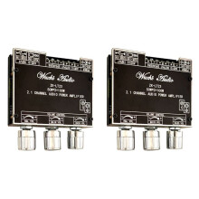 2X ZK-LT23 2.1-Kanals -Ljudförstärkarkortmodul 50W+50W+100W Subwoofer TWS True Wireless Audio Board DC9-24V