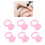 100pcs Pink Disposable Tattoo Ink Ring Cups, 13mm Diameter 2