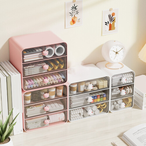 Kosmetikbox Schublade Wohnheim Rosa