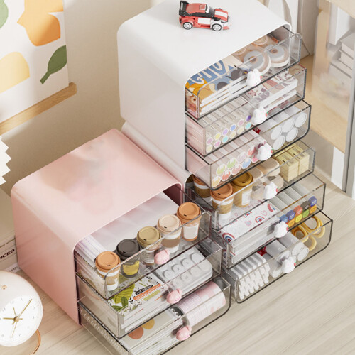 Kosmetikbox Schublade Wohnheim Rosa 2