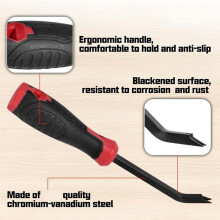 2 PCS Heavy Duty Staple Remover Tools, Double Pronged for Upholstery and Construction