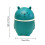 Green Plastic Desktop Trash Can with Lid - Mini 3