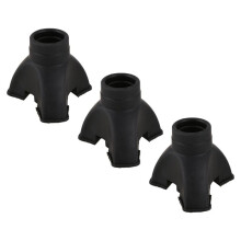 3X Walking Stick End Tripod CANE TIP Self Standing Rubber NON-SLIP End Bottom