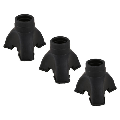 3X Walking Stick End Tripod CANE TIP Self Standing Rubber NON-SLIP End Bottom 1