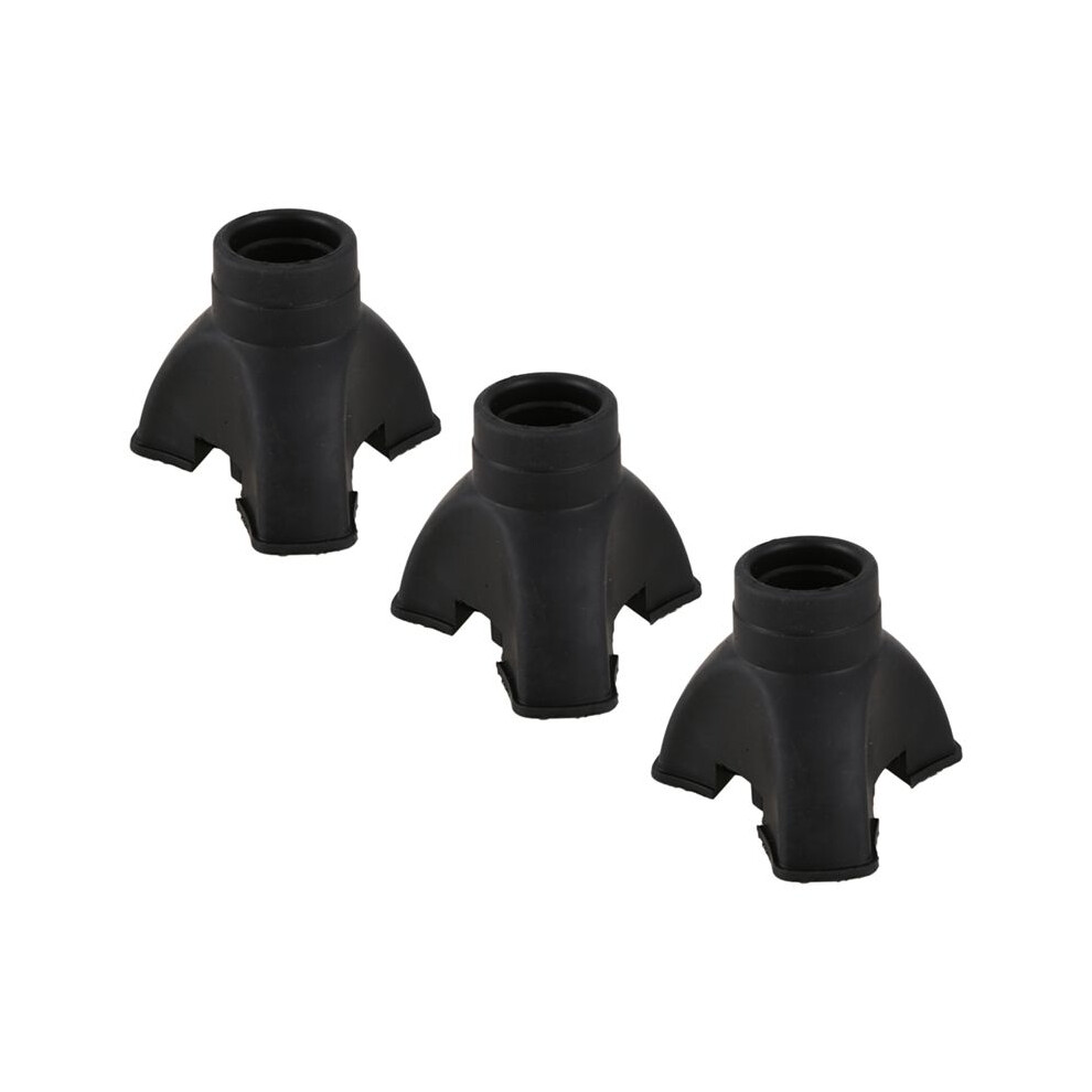 3X Walking Stick End Tripod Cane Tip Self Standing Rubber Non-Slip End Bottom 6031417185107