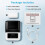 Portable Bluetooth Label Printer, compatible with iOS Android, 200dpi Thermal Printing for Home Office 2