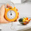Compact Food Weighing Scale 22lb Capacity Handheld Spring Kitchen Scale Yellow 7