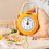 Compact Food Weighing Scale 22lb Capacity Handheld Spring Kitchen Scale Yellow 9