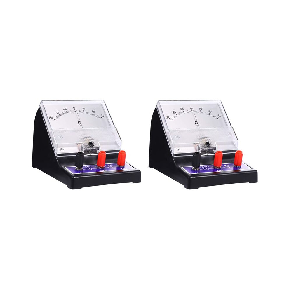 2X Analog Ammeter Pointer Type Electrical Current Ampere Tester Sensitive Amperemeter Microammeter Galvanometer 6034124929491