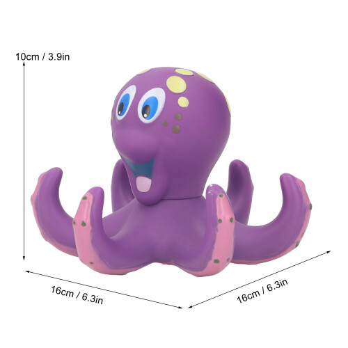 Detachable Octopus Bath Toy - 16x16x10cm, 5 Rings 1