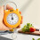 Compact Food Weighing Scale 22lb Capacity Handheld Spring Kitchen Scale Yellow 12