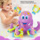 Detachable Octopus Bath Toy - 16x16x10cm, 5 Rings 5