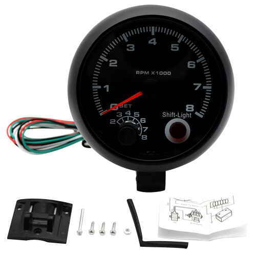 4Stk Tachometer Für Auto ABS Mit Schaltlicht Und Einfache Montage 1