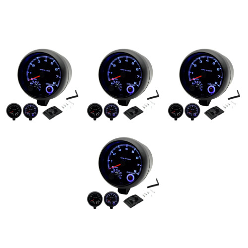 4Stk Tachometer Für Auto ABS Mit Schaltlicht Und Einfache Montage 2