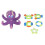 Detachable Octopus Bath Toy - 16x16x10cm, 5 Rings 10