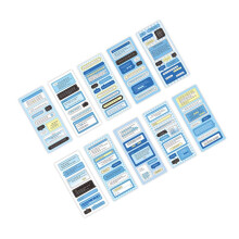 20 Pcs Scrapbook Sticker Type3 Paper Assorted