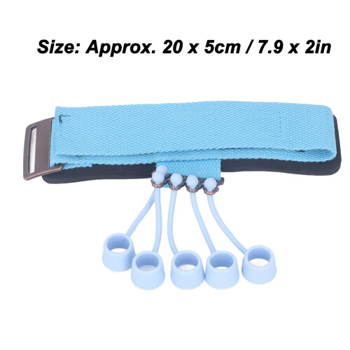 Blue Silicone Finger Exerciser 20 x 5 cm Hand Grip 1