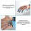 Blue Silicone Finger Exerciser 20 x 5 cm Hand Grip 6